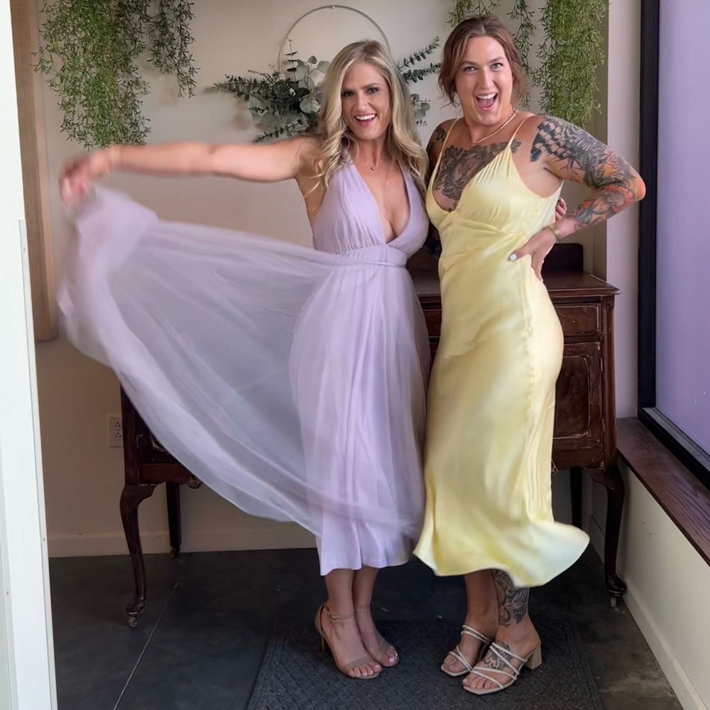Lilac tulle dress